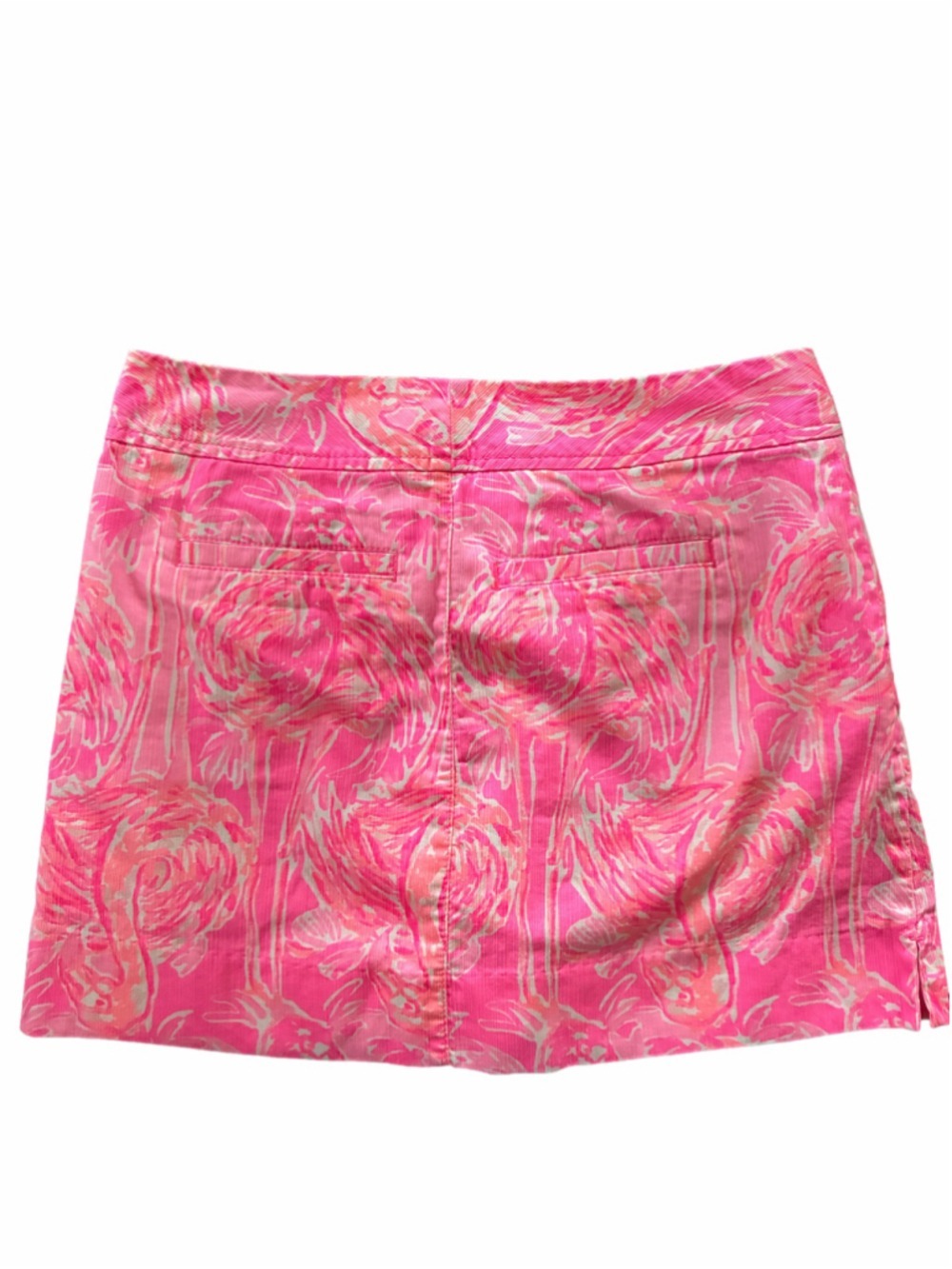 Women's Lilly Pulitzer Skort Size 0 Pink White Flamingo Print - Picture 5 of 6